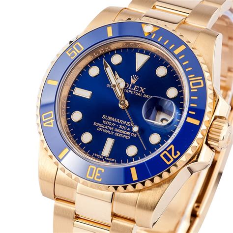 rolex watch submariner gold|Rolex Submariner automatic 18k gold.